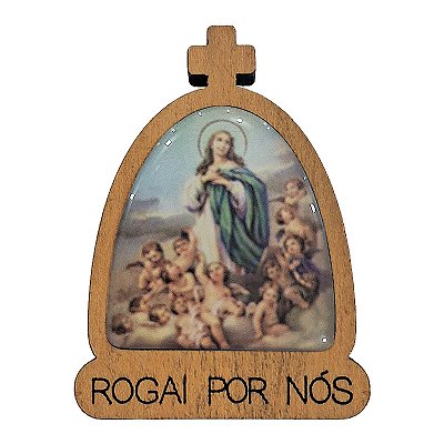 Íma Capela de Nossa Senhora da Imaculada Conceição em MDF - Pacote com 6 Peças - Cód.: 8255