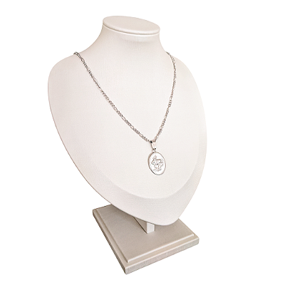 Colar em Aço Inox da Medalha de São Jorge - Pacote com 3 Peças - Cód.: 3142-3943