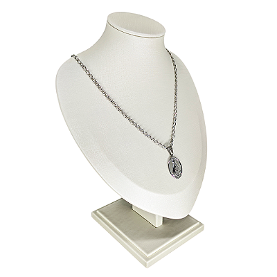 Colar em Aço Inox e Medalha de Nossa Senhora Aparecida - O Pacote com 3 Peças - Cód.: 4789-1042