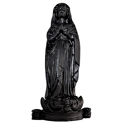 Imagem Fac Símile de Nossa Senhora da Imaculada Conceição Aparecida em Resina - Tamanho M - Cor Preta -  A Peça - Cód.: 8805