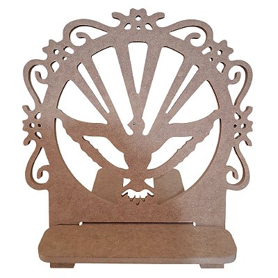 Porta Bíblia do Divino Espírito Santo - em MDF - O Pacote com 3 Peças - Cód.: 8993