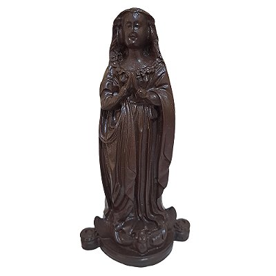 Imagem Fac Símile de Nossa Senhora da Imaculada Conceição Aparecida em Resina - Tamanho M - Cor Marrom -  A Peça - Cód.: 8808