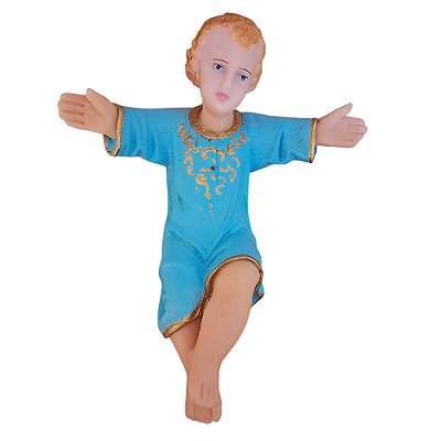 Imagem de Menino Jesus de 20 cm - Azul - A Peça - Cód.:  7117