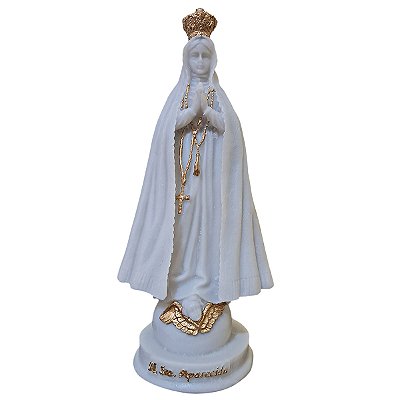 Imagem de Nossa Senhora Aparecida G em Resina - Branca e Dourada - A Peça - Cód.: 3937