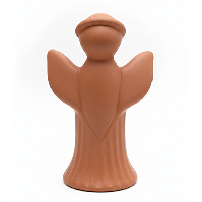 Estatua de Anjo em Cerâmica - Marrom - A Peça - Cód.: 9822