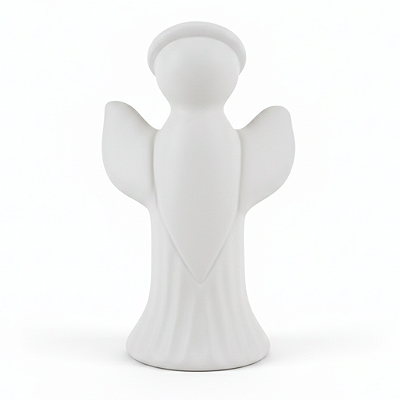 Estatua de Anjo em Cerâmica - Gelo - A Peça - Cód.: 9822
