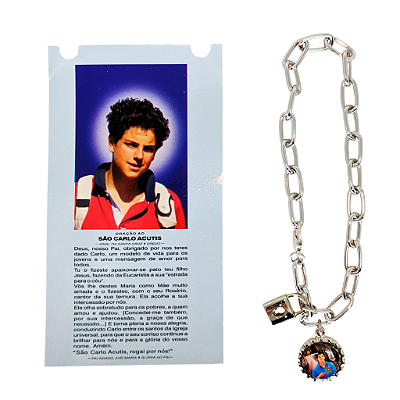 Pulseira Consagração - São Carlo Acutis - o Pacote com 3 Peças - Cod.: 1350