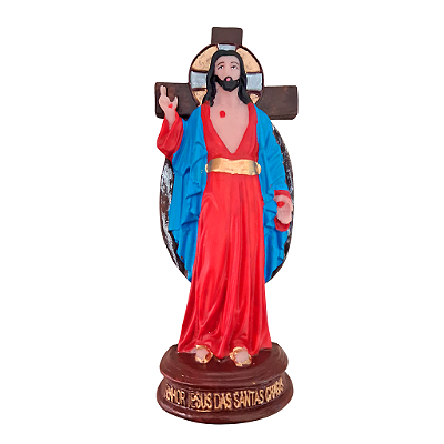Imagem em Resina Senhor Jesus das Santas Chagas - 13,5cm - A Peça - Cód.: 9235
