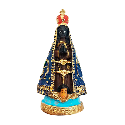 Imagem de Nossa Senhora Aparecida Bandeira PP em Resina - O Pacote com 3 unidades - Cód.: 5774
