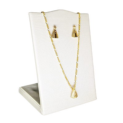 Conjunto Brincos e Colar de Nossa Senhora Aparecida - A Peça - Cód.: 8153