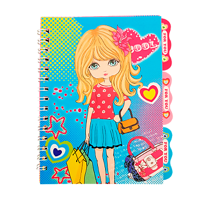 Diário Caderno Meninas - O Pacote com 3 Peças - Código.: 7899085634193