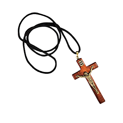 Cordão com Crucifixo em Madeira - A Dúzia - Cód.: 1232
