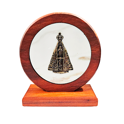 Adorno de Mesa Nossa Senhora Aparecida Redondo - A Peça - Cód.: 9997