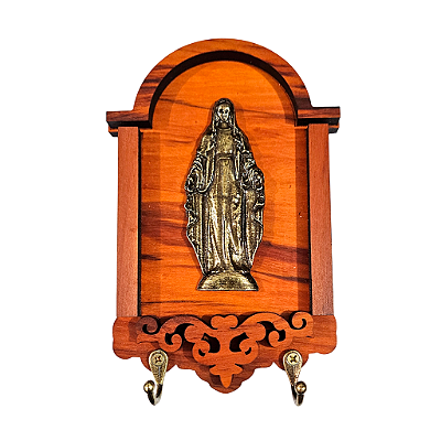 Porta-Chaves de Nossa Senhora das Graças em Madeira - A Peça - Cód.: 9999