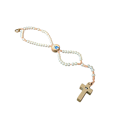 Terço Pulseira de Nossa Senhora Aparecida das Graças - Pacote com 6 Peças - Cód.: 3818