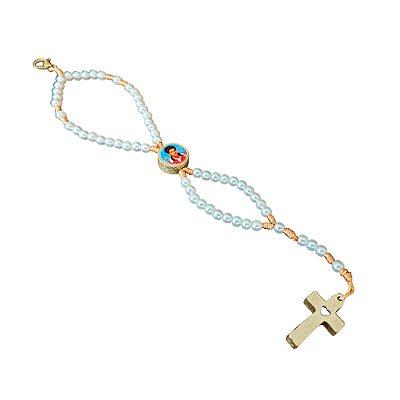 Terço Pulseira de São Carlo Acutis - Pacote com 6 Peças - Cód.: 3818