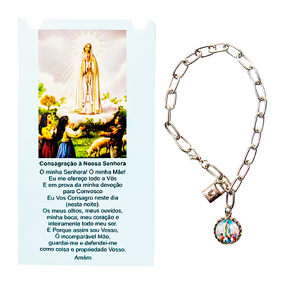Pulseira Consagração - Nossa Senhora de Fátima - o Pacote com 3 Peças - Cod.: 1350