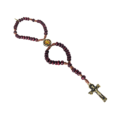 Pulseira Terço em Madeira de São Bento - A dúzia - Cód.: 8576