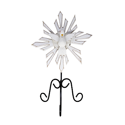 Divino Espirito Santo de Mesa em Madeira Pintada - A Peça - Cód.: 5349