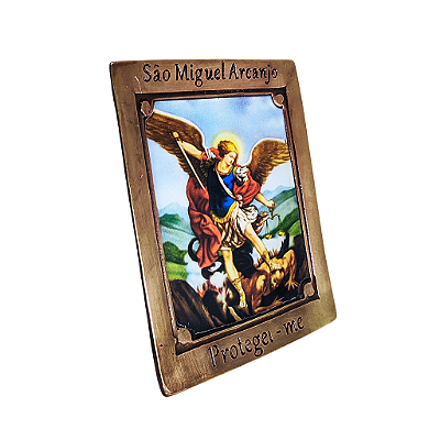 Placa de Metal de São Miguel - O Pacote com 3 Peças - Cód.: 9655