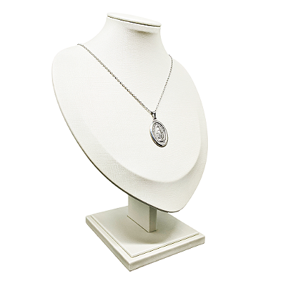 Colar em Aço Inox Medalha de Nossa Senhora das Graças - Pacote com 3 Peças - Cód.: 9991