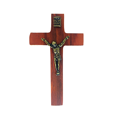 Cruz de Parede com Adesivo - 9 cm - O Pacote com 3 Peças - Cód.: 9106