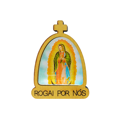 Ímã Capela de Nossa Senhora de Guadalupe em MDF - Pacote com 6 Peças - Cód.: 8255
