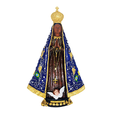 Imagem de Nossa Senhora Aparecida com Brilho - A Peça - Cód.: 0890