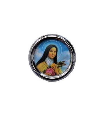 Imã redondo de Santa Terezinha - O Pacote com 6 Peças - Cód.: 1555