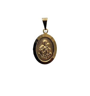 Medalha Oval Dourada da Mãe Rainha - O pacote com 3 peças - Cód.: 464