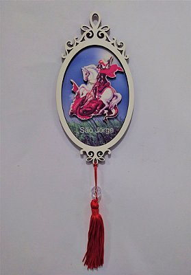 Moldura Espelho de São Jorge em MDF - O pacote com 3 peças - Cód.: 1118