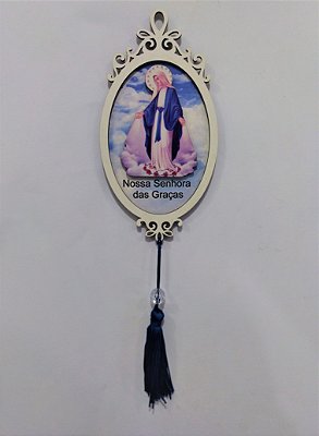 Moldura Espelho de Nossa Senhora das Graças em MDF - O pacote com 3 peças - Cód.: 1118