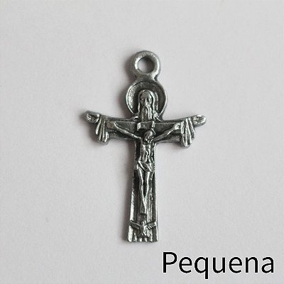 Crucifixo da Santíssima Trindade - Pequena 2,5 cm - Pacote com 50 peças - Cód.: 8837