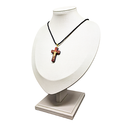 Crucifixo Laqueada com Cristo no Cordão - A Dúzia - Cód.: 1231