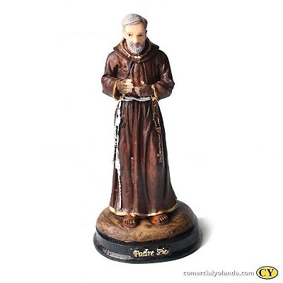Imagem Padre Pio M em resina  - A Unidade - Cód.: 8647