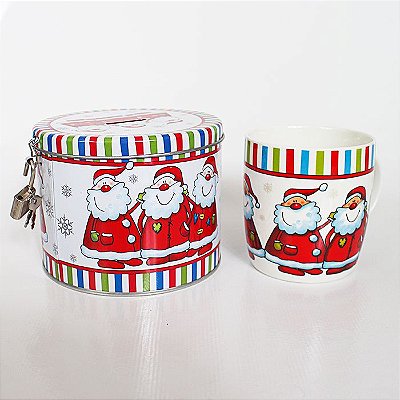 Caneca com cofre de Natal - A unidade - Ref.: 99228