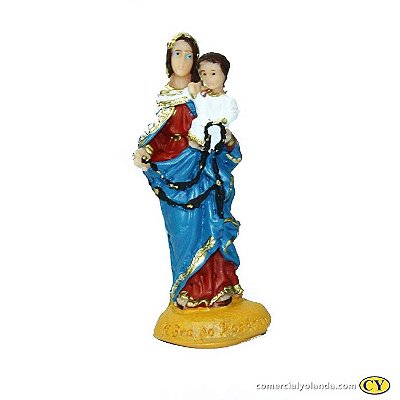 Imagem de Nossa Senhora do Rosario PP em Resina - O Pacote com 3 unidades - Cód.: 5774