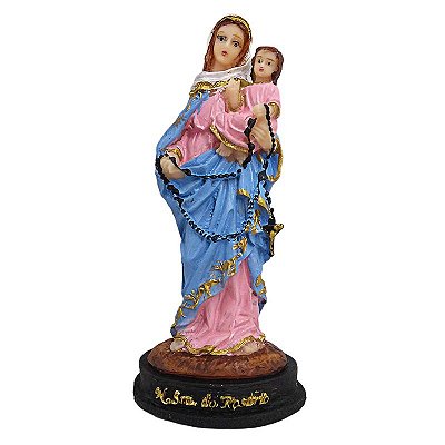 Imagem de Nossa Senhora do Rosário P em Resina - pacote com 3 Unidades - Cód.: 8564