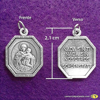 Medalha Fosca de Nossa Senhora Mãe Rainha - A Dúzia - Cód.: 3630