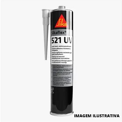 Sikaflex 521 UV Cinza UP 400ml (SACHÊ) Caixa C/ 12 Unidades - SIKA