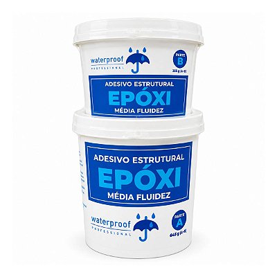 Adesivo Epóxi Estrutural 1kg Média Fluidez Waterproof