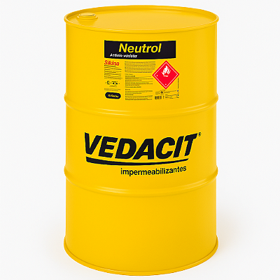 Neutrol Acqua Tinta Asfáltica Base d'Àgua Tambor 200L- VEDACIT
