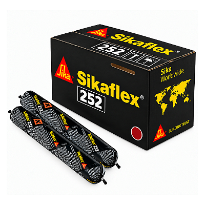 Kit Sikaflex 252 Branco 600ml Sika - caixa com 20 – Adesivo Estrutural para Colagem e Montagem de Veículos