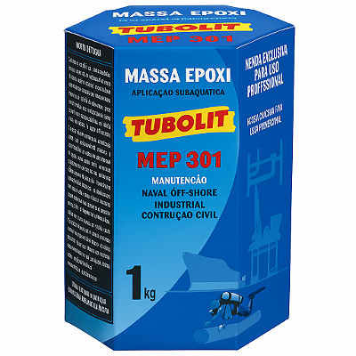 Massa Epóxi MEP 301 (Conjunto de 1 kg) - TUBOLIT