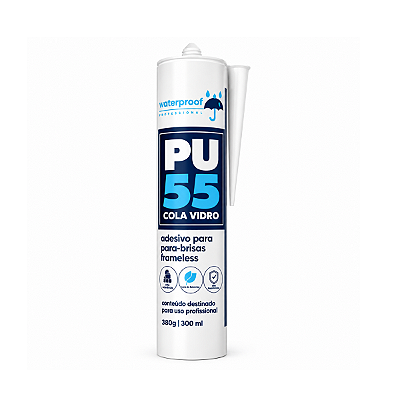 Adesivo Selante para Parabrisa PU55 Preto 380g Waterproof
