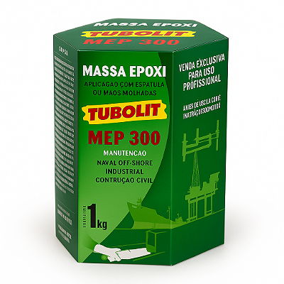 Massa Epóxi MEP 300 (Conjunto de 1 kg) - TUBOLIT