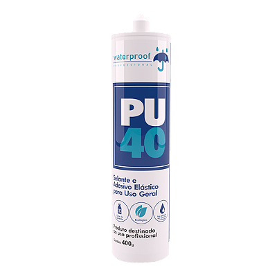 Selante PU40 Construção Branco (Cartucho 400 g) - WATERPROOF