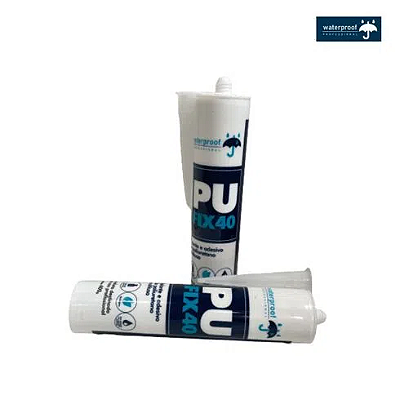 Selante PU FIX 40 Indústria Cinza (Cartucho 400 g) - WATERPROOF