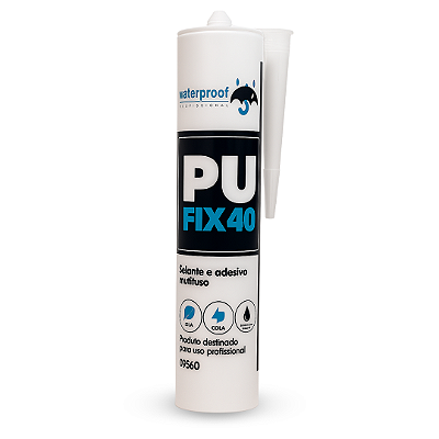 Selante PU FIX 40 Indústria Cinza (Cartucho 400 g) - WATERPROOF