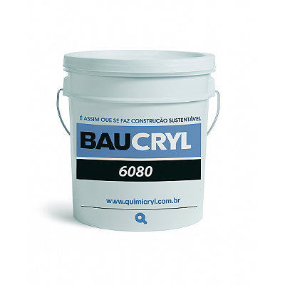 Baucryl 6080 Aditivo para Argamassa Cimenticia (Balde 20 Kg) - QUIMICRYL